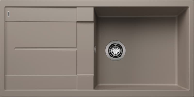 Νεροχύτης κουζίνας γρανιτένιος Blanco Metra XL 6 S 517359 Tartufo 100×50 (ένθετος)