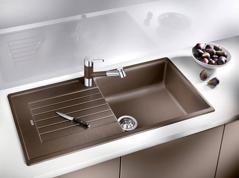 Νεροχύτης κουζίνας γρανιτένιος Blanco Zia XL 6 S 517577 Coffee 100×50 (ένθετος) - 2