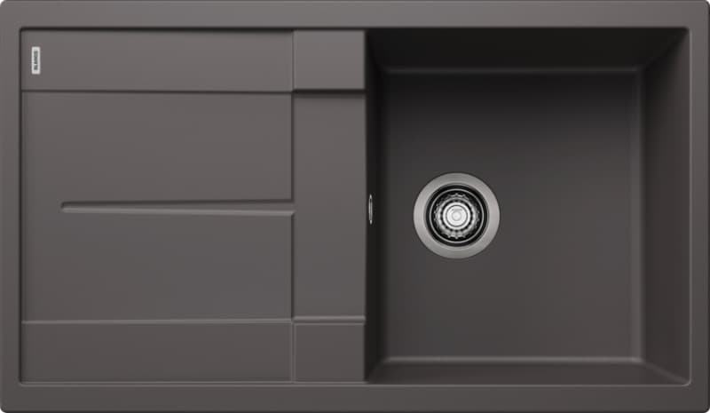 Νεροχύτης κουζίνας γρανιτένιος Blanco Metra 5 S 518872 Rock Grey 86×50 (ένθετος)