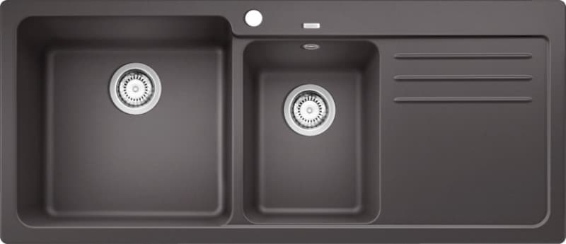 Νεροχύτης κουζίνας γρανιτένιος Blanco Naya 8 S 519655 Rock Grey 116×50 (ένθετος)