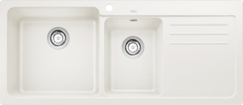 Νεροχύτης κουζίνας γρανιτένιος Blanco Naya 8 S 519657 White 116×50 (ένθετος)