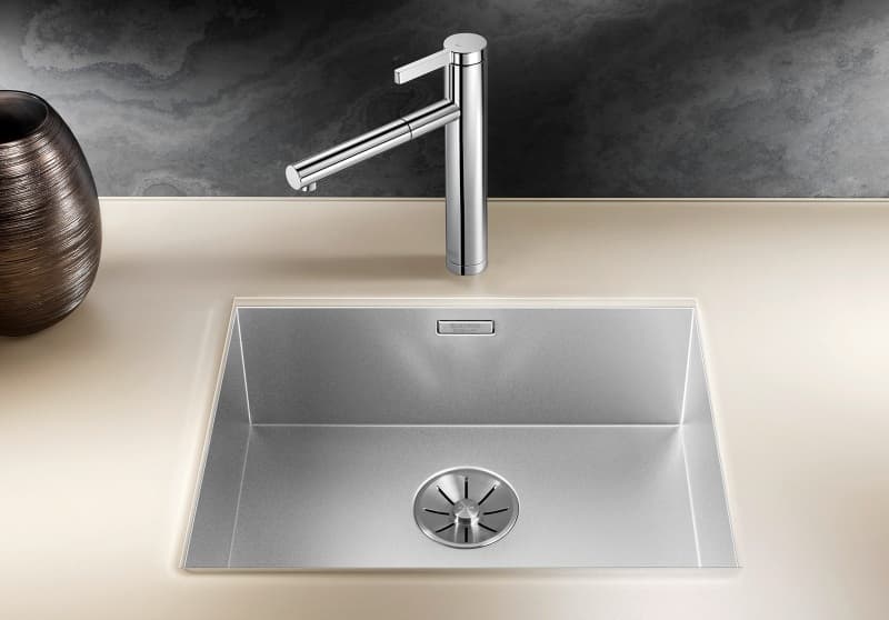 Νεροχύτης κουζίνας ανοξείδωτος Blanco Zerox 500-U 521559 Durinox 54×44 (υποκαθήμενος / flush) - 2