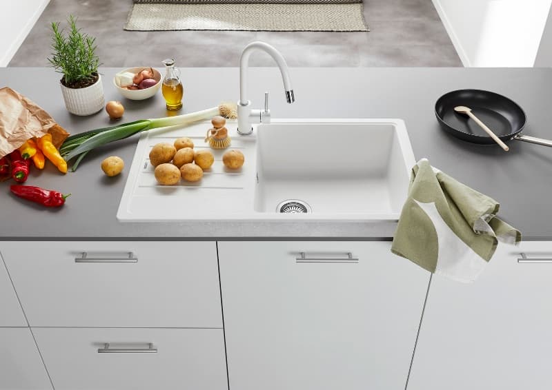 Νεροχύτης κουζίνας γρανιτένιος Blanco Legra XL 6 S 523328 White 86×50 (ένθετος) - 2