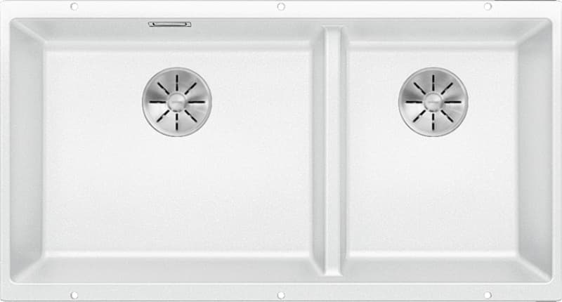Νεροχύτης κουζίνας γρανιτένιος Blanco Subline 480/320-U 523588 White 85,5×46 (υποκαθήμενος)