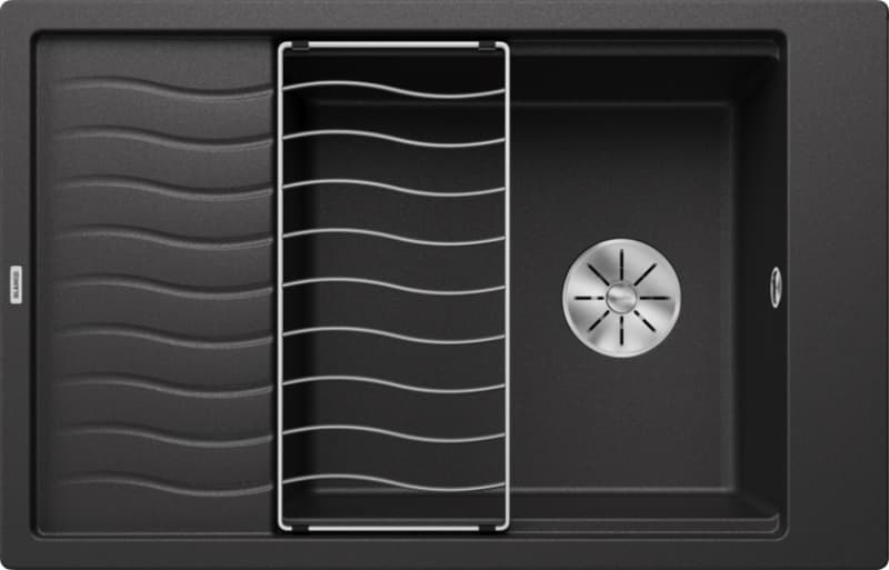 Νεροχύτης κουζίνας γρανιτένιος Blanco Elon XL 6 S 524844 Anthracite 78×50 (με πλέγμα αποστράγγισης) (ένθετος)