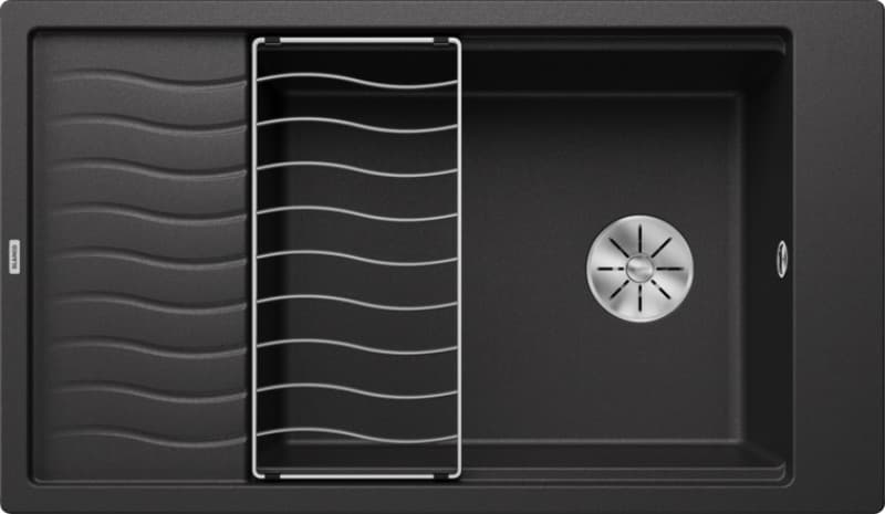 Νεροχύτης κουζίνας γρανιτένιος Blanco Elon XL 8 S 524870 Anthracite 86×50 (με πλέγμα αποστράγγισης) (ένθετος)