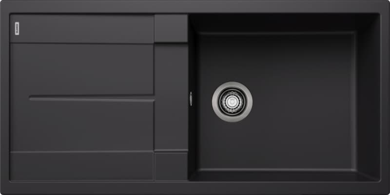 Νεροχύτης κουζίνας γρανιτένιος Blanco Metra XL 6 S 525930 Black 100×50 (ένθετος)