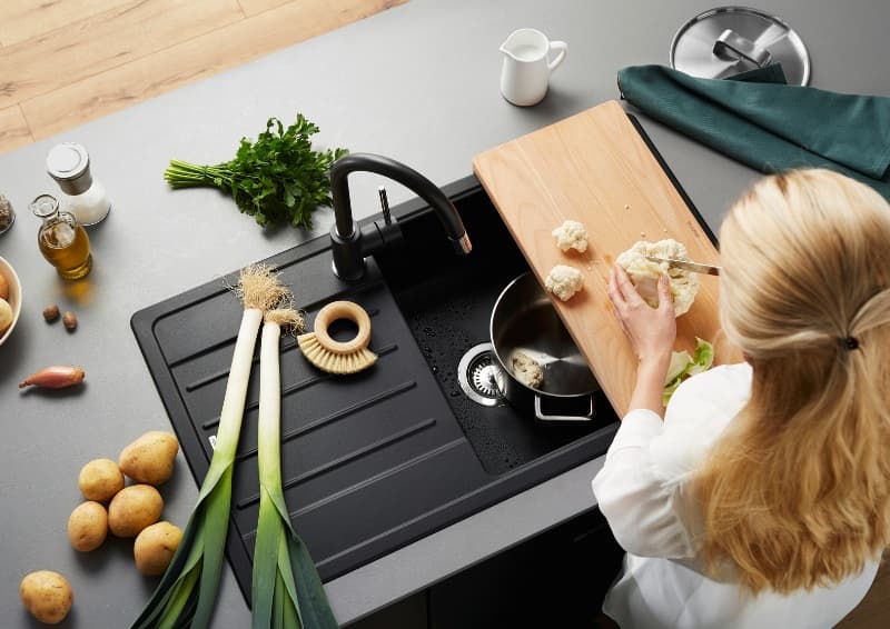 Νεροχύτης κουζίνας γρανιτένιος Blanco Legra XL 6 S 526087 Black 86×50 (ένθετος) - 2