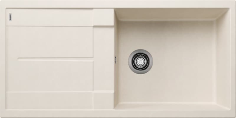 Νεροχύτης κουζίνας γρανιτένιος Blanco Metra XL 6 S 527124 Soft White 100×50 (ένθετος)