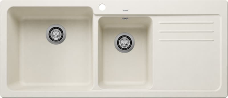 Νεροχύτης κουζίνας γρανιτένιος Blanco Naya 8 S 527131 Soft White 116×50 (ένθετος)