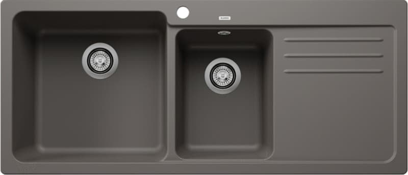 Νεροχύτης κουζίνας γρανιτένιος Blanco Naya 8 S 527314 Volcano Grey 116×50 (ένθετος)