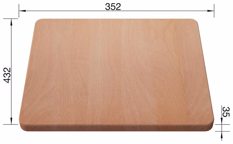 Επιφάνεια κοπής γενικής χρήσης για Plenta Blanco 219891 35,2x43,2cm Ξύλο - 2