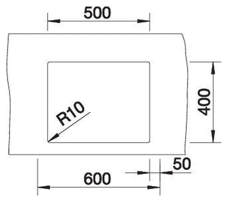 Νεροχύτης κουζίνας ανοξείδωτος Blanco Claron 500-U 523386 Durinox 54×44 (υποκαθήμενος) - 3