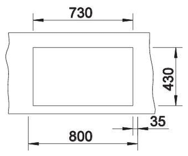 Νεροχύτης κουζίνας ανοξείδωτος Blanco Claron 700-IF 523391 Durinox 74×44 (Flush επίπεδο χείλος IF) - 3