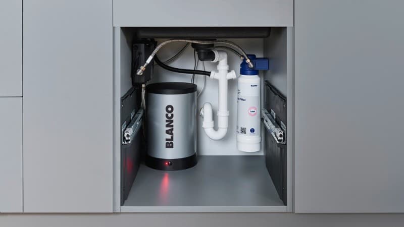 Μπαταρία κουζίνας Blanco Drink Hot Tampera Blanco 525224 Χρώμιο Υ38,2cm + boiler καυτού νερού και φίλτρο - 7