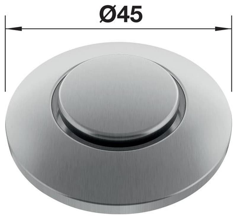 Χειριστήριο Πνευματικού Διακόπτη Blanco 526768 PVD Steel Φ45cm - 2