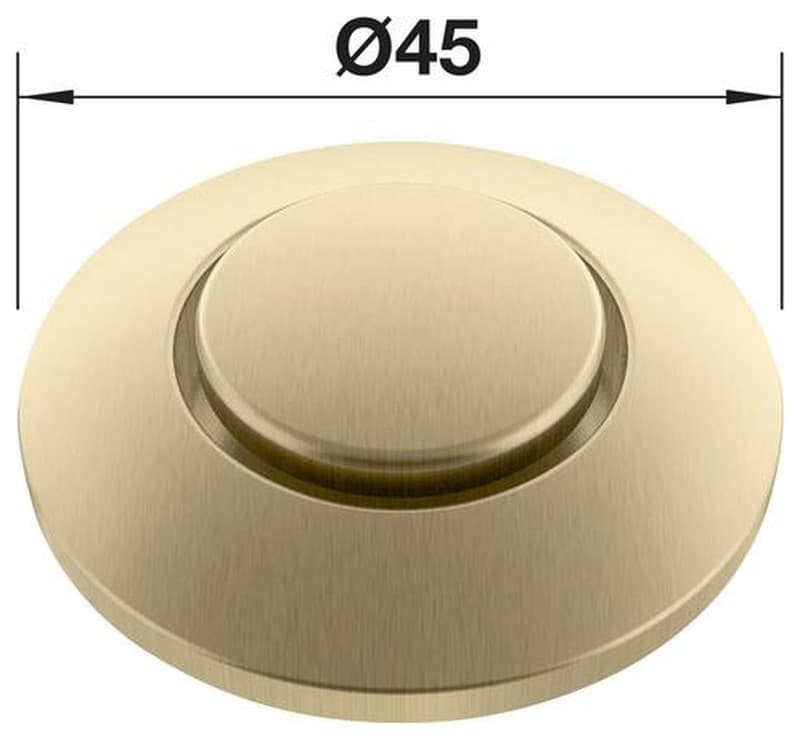 Χειριστήριο Πνευματικού Διακόπτη Blanco 526769 Satin Gold Φ45cm - 2