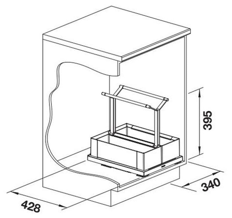 Κάδος Απορριμμάτων Blanco Storage Caddy 40 527668 42,8x34x39,5cm - 3