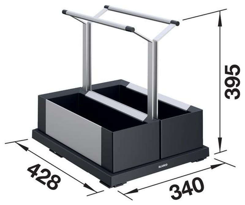 Κάδος Απορριμμάτων Blanco Storage Caddy 40 527668 42,8x34x39,5cm - 2