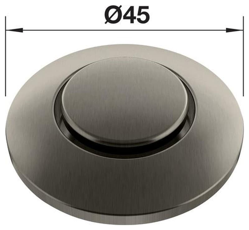 Χειριστήριο Πνευματικού Διακόπτη Blanco 527922 Satin Platinum Φ45cm - 2