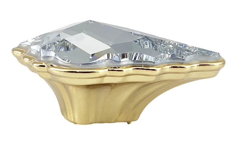 Πόμολο Επίπλων Bosetti Marella 24274 Bagno Oro (χρυσό) με κρύσταλλο Swarovski 7x4,6x3,2cm - 2