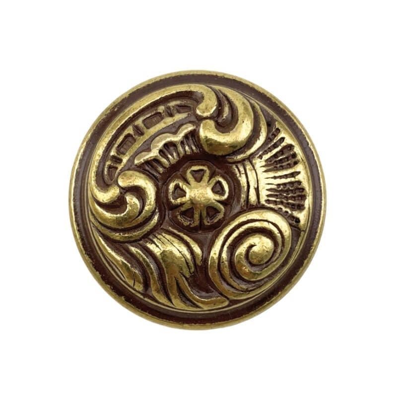 Πόμολο Επίπλων Bosetti Marella 24452 Χρυσό με Πατίνα Φ30mm - 3