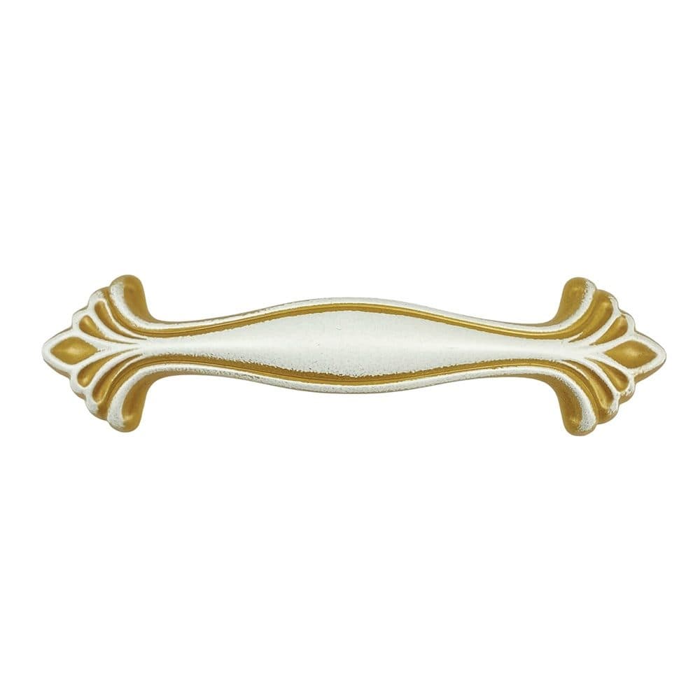 Λαβή Επίπλων Bosetti Marella 15155 96mm Λευκό Χρυσή Πατίνα - 4