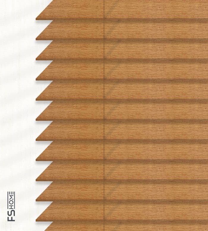 Ξύλινο Στόρι FS Home XR 005 25mm Καφέ Κόκκινο