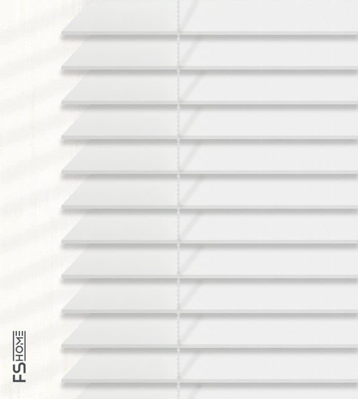 Ξύλινο Στόρι FS Home XR 010 25mm Λευκό