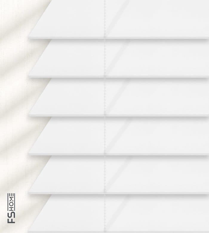 Ξύλινο Στόρι FS Home XR 501 50mm Λευκό