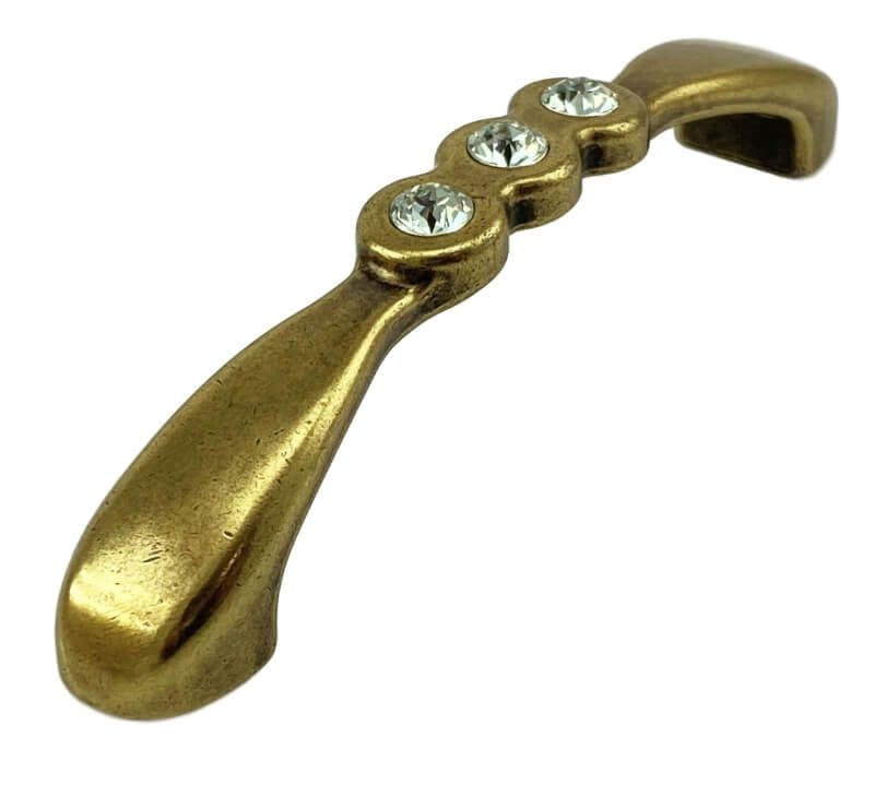 Λαβή Επίπλων Citterio Line 1027 96mm Χρυσό Florence Κρύσταλλο Swarovski - 3