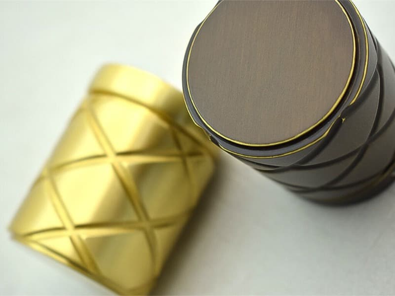 Πόμολα Πόρτας με Ροζέτα Convex 2305-50RO Ματ Μπρονζέ - 2