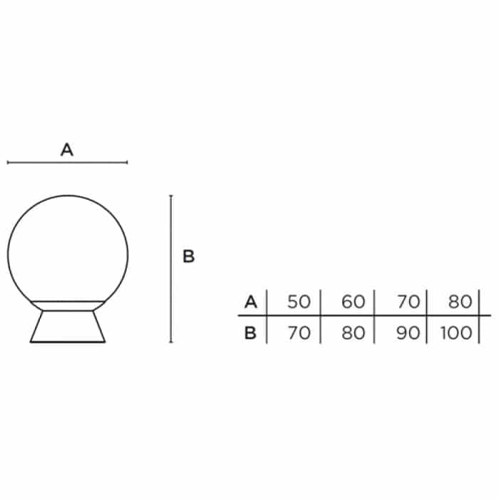 Μπουλ Εξώπορτας Convex 449 Διαστάσεις