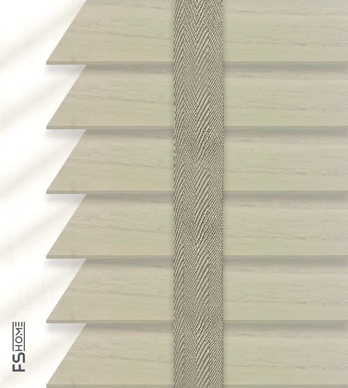 Ξύλινο Στόρι Enis G-992 50mm Μπεζ Γκρι - 2