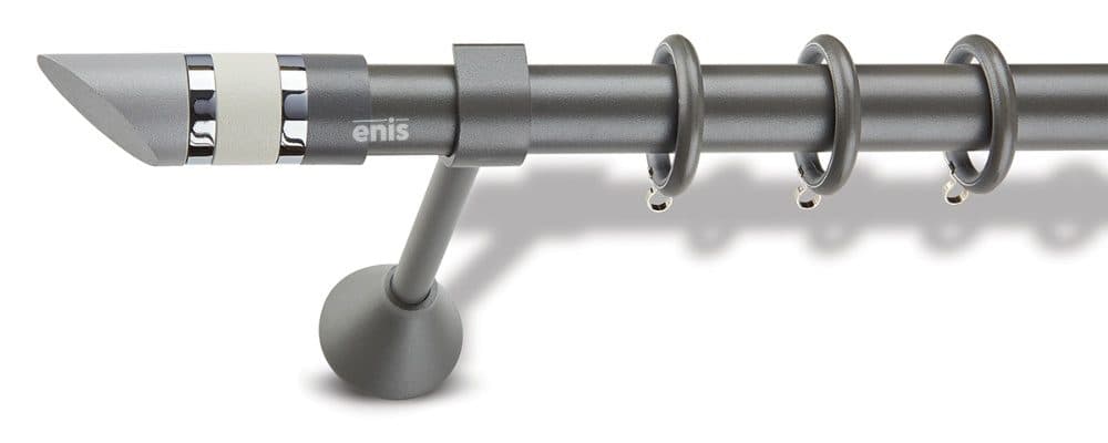 Μεταλλικό Κουρτινόξυλο Enis Chic 3021 Φ25mm Γκρι Σκούρο Ν24/5020