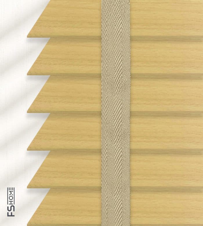 Ξύλινο Στόρι Enis W-01 50mm Καφέ Οξιά - 2