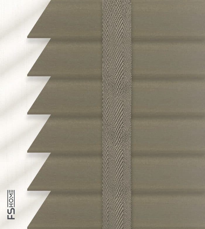 Ξύλινο Στόρι Enis W-97 50mm Καφέ Γκρι - 2