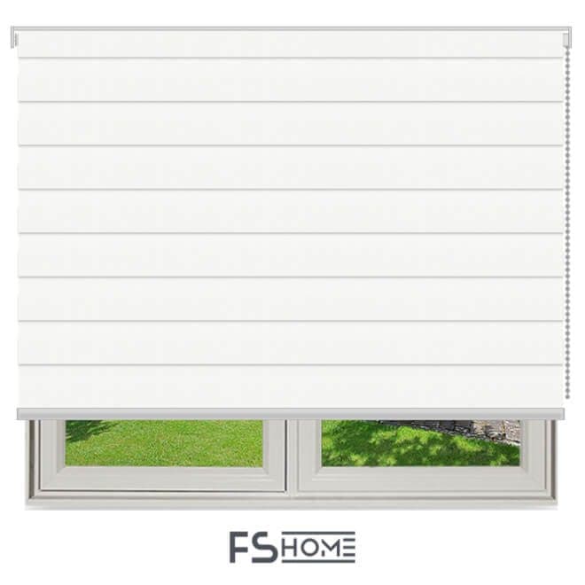 Ρολοκουρτίνα Διπλή Μέρα / Νύχτα Enis Eco White Λευκό - 4