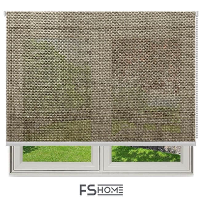 Ρολοκουρτίνα Διάτρητη Screen Enis Poly Brown 8006 Καφέ Ψάθα - 2