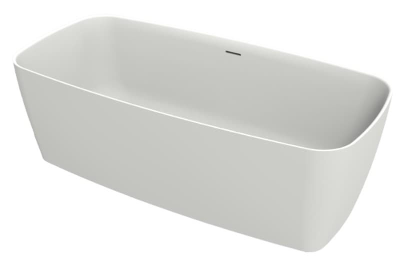 Μπανιέρα ελεύθερης τοποθέτησης Dupont Corian Kabu 1011 Ματ Λευκό 155x75x50cm*