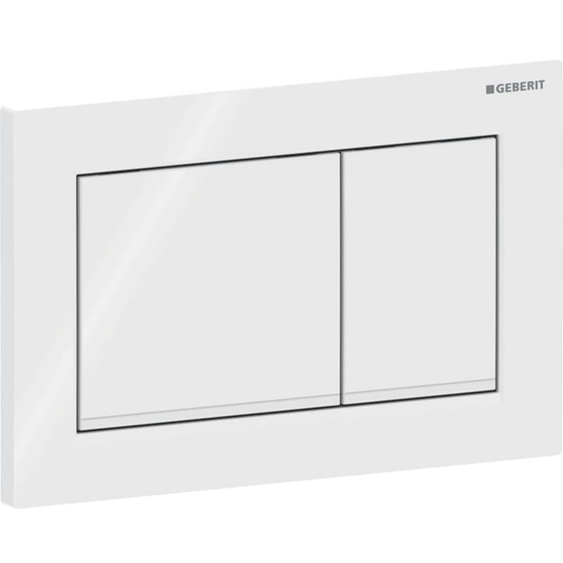 Πλακέτα χειρισμού Dual flush Geberit
Omega 20 Square 115.080.11.1 white/matt White Γυαλιστερό / Ματ 21,2x14,2cm - 2