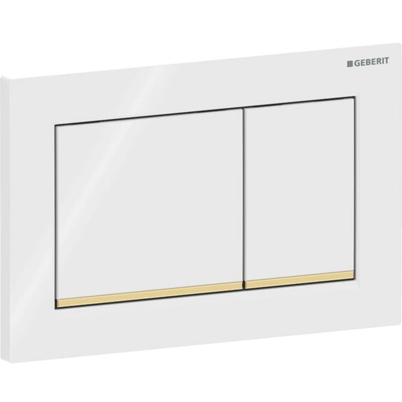Πλακέτα χειρισμού Dual flush Geberit
Omega 20 Square 115.080.KK.1 white/gold-plated Γυαλιστερό 21,2x14,2cm - 2