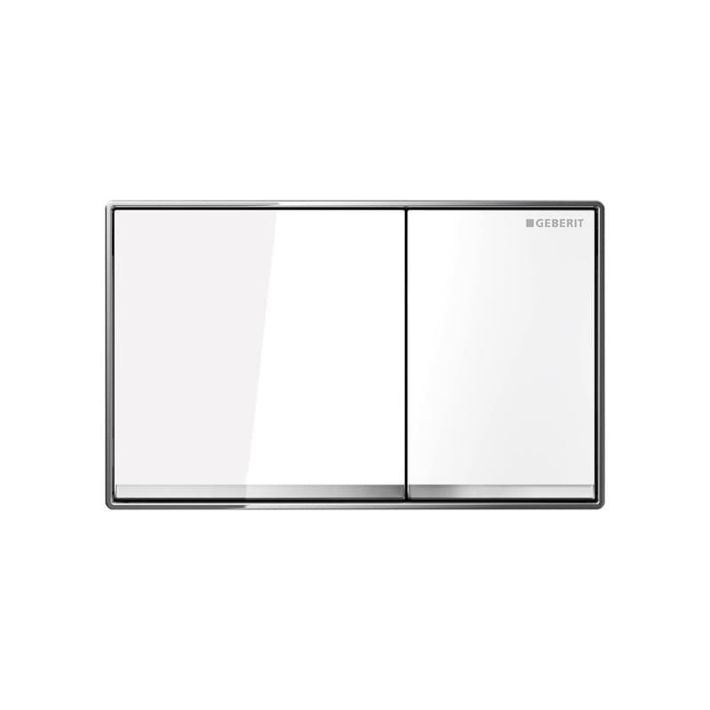 Πλακέτα χειρισμού Dual flush Geberit Omega 60 115.081.SI.1 White Glass Γυαλιστερό (γυαλί)
18,4x11,4cm