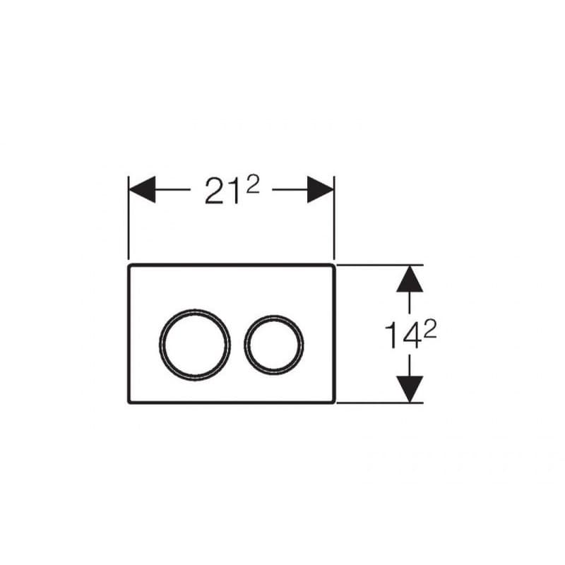 Πλακέτα χειρισμού Dual flush Geberit
Omega 20 Round 115.085.KJ.1 white/bright Chrome Γυαλιστερό / Γυαλιστερό
21,2x14,2cm - 2