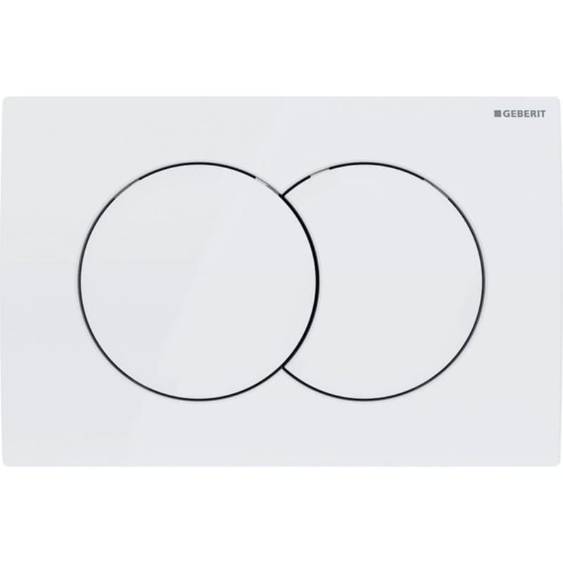 Πλακέτα χειρισμού Dual flush Geberit Delta 01 115.107.11.1 White Alpine Γυαλιστερό 24,6x16,4cm