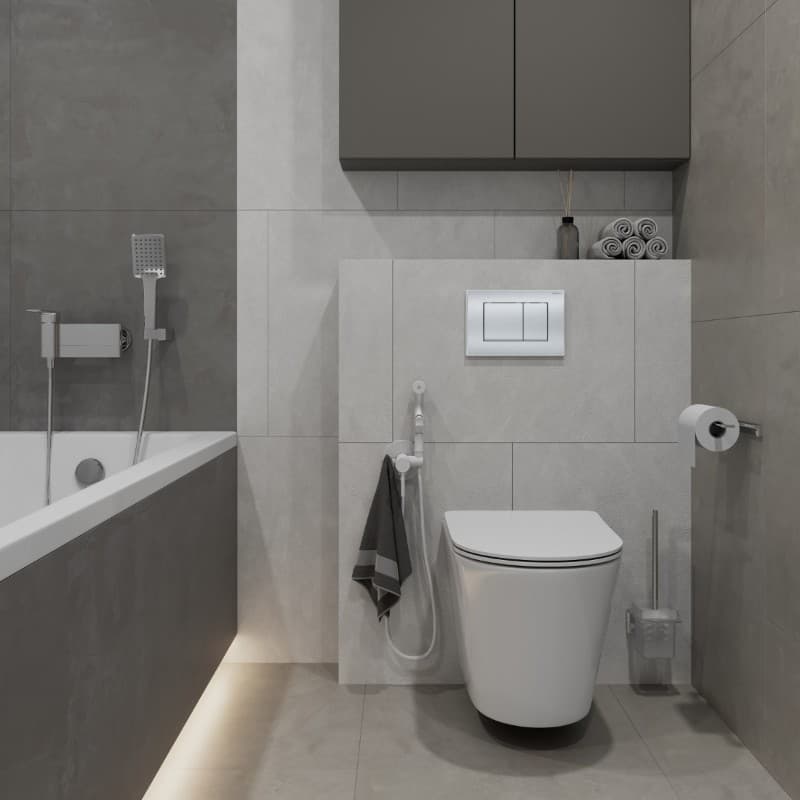Πλακέτα χειρισμού Dual flush Geberit
Delta 20 Square 115.137.46.1 Matt Chrome Ματ 24,6x16,4cm - 3