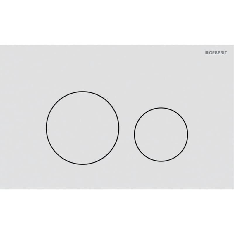 Πλακέτα χειρισμού Dual flush Geberit
Sigma 40 Round 115.628.JT.1 White Matt Painted Ματ 24,6x15,2cm