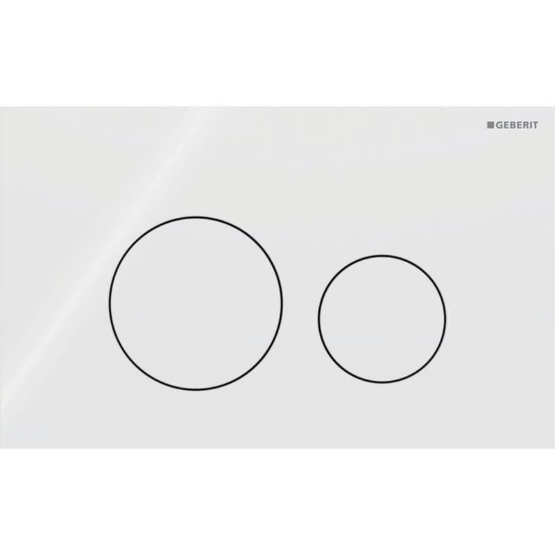 Πλακέτα χειρισμού Dual flush Geberit
Sigma 40 Round 115.628.SI.1 White Γυαλιστερό 24,6x15,2cm