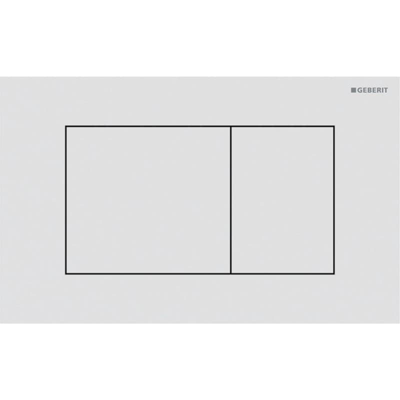 Πλακέτα χειρισμού Dual flush Geberit
Sigma 40 Square 115.629.JT.1 White Matt Painted Ματ 24,6x15,2cm