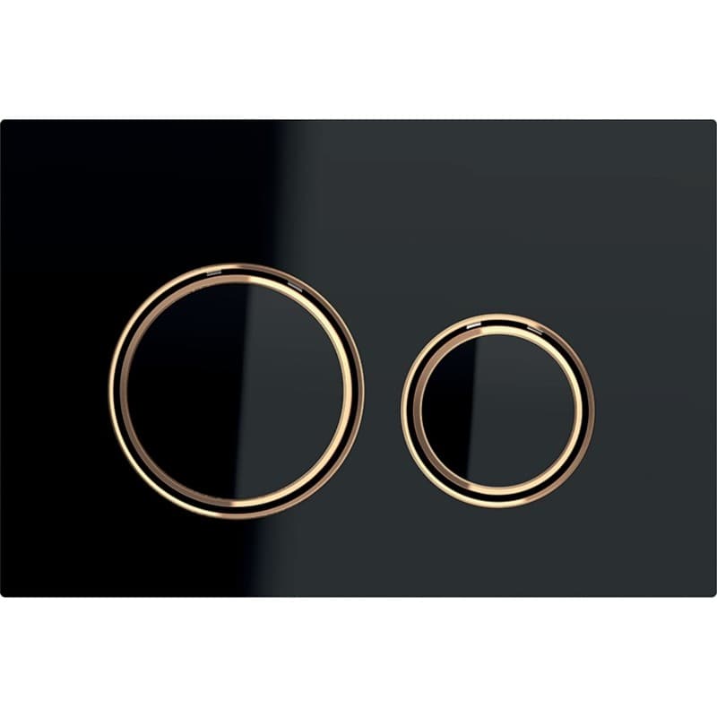 Πλακέτα χειρισμού Dual flush Geberit
Sigma 50 Round 115.650.SJ.1 Black Γυαλιστερό (γυαλί) 24,6x16,4cm